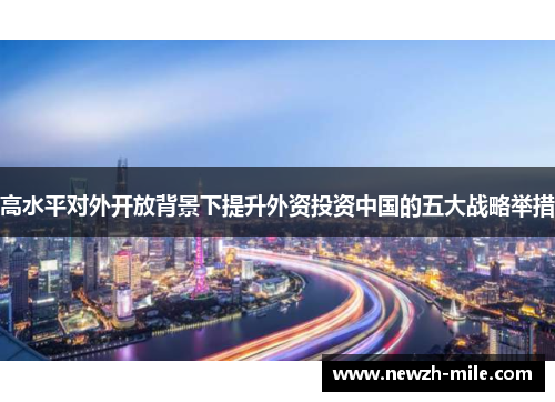 高水平对外开放背景下提升外资投资中国的五大战略举措 高水平对外开放背景下提升外资投资中国的五大战略举措