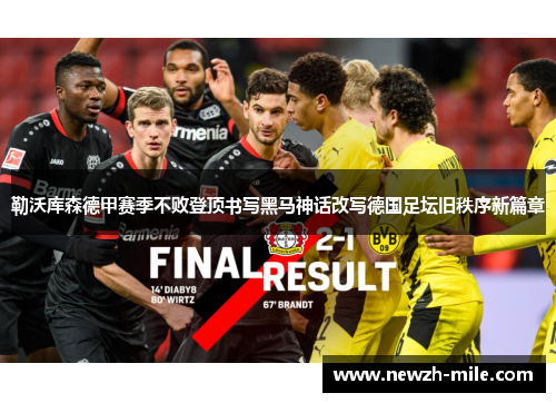 勒沃库森德甲赛季不败登顶书写黑马神话改写德国足坛旧秩序新篇章 勒沃库森德甲赛季不败登顶书写黑马神话改写德国足坛旧秩序新篇章
